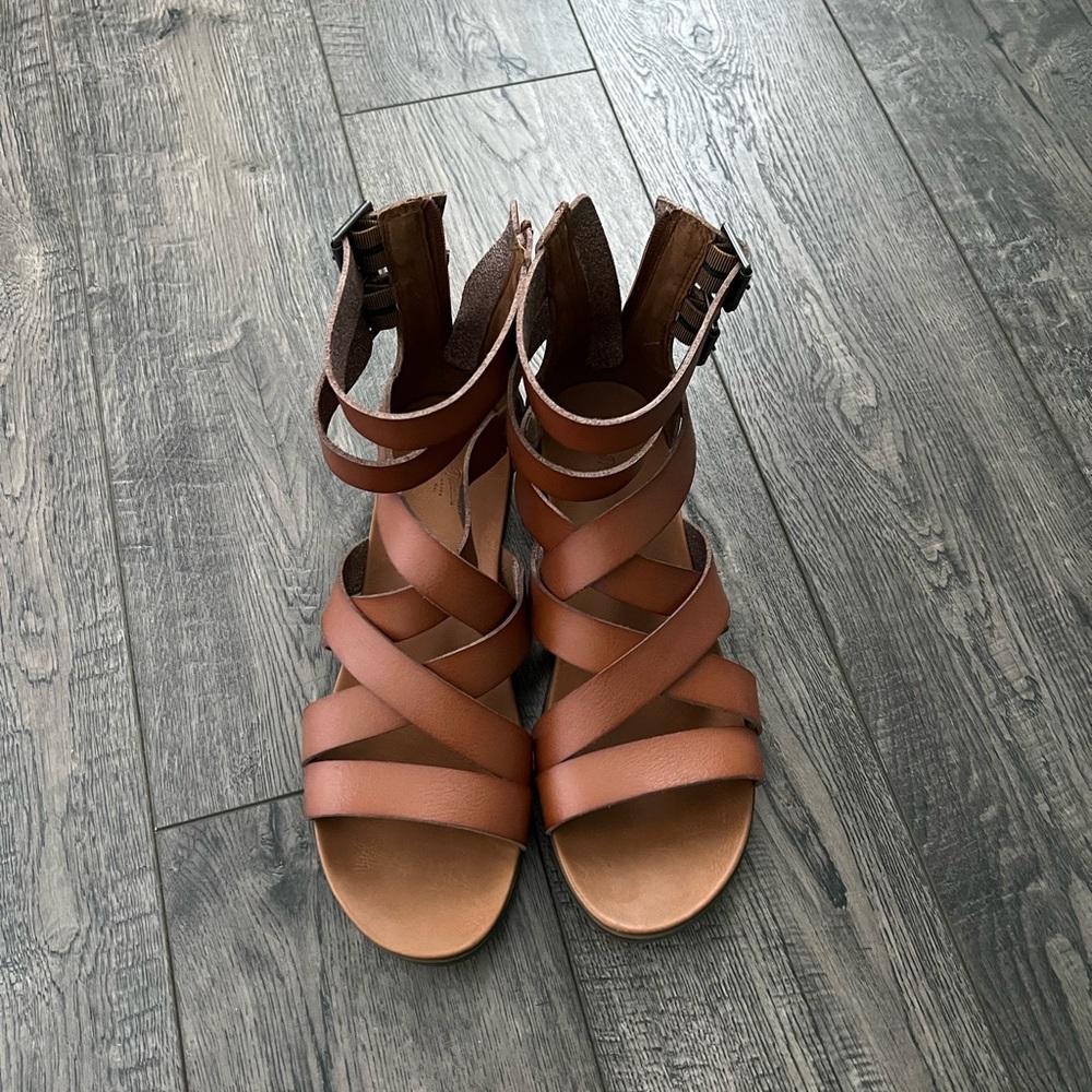 Gladiator Sandals-Cognac